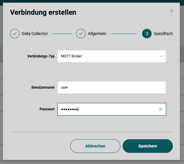 Einstellungen für MQTT Verbindungen