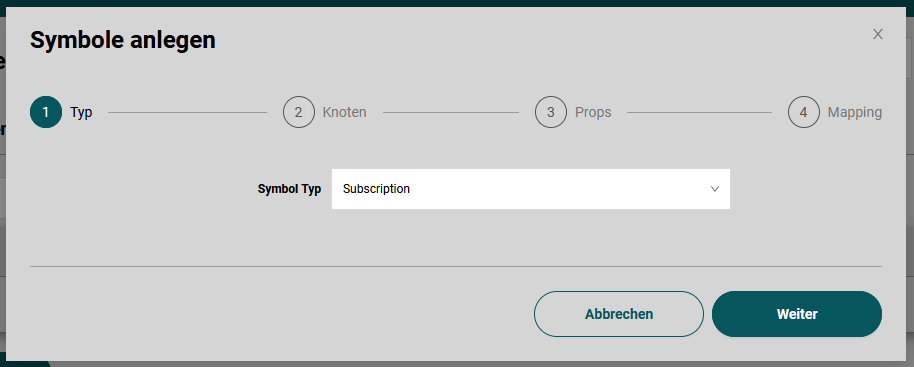 Subscription Typ auswählen