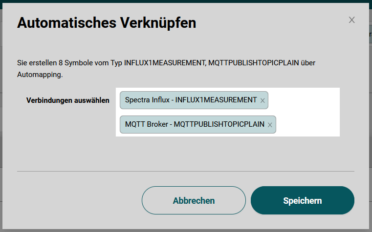 Select output connections for automapping